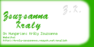 zsuzsanna kraly business card