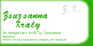 zsuzsanna kraly business card